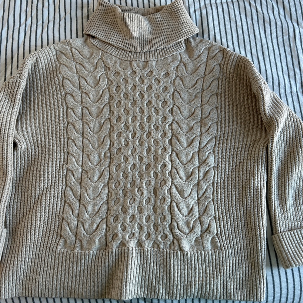 Banana Republic - Cozy Cable Knit Turtleneck Sweater